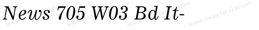 News 705 W03 Bd It字体转换